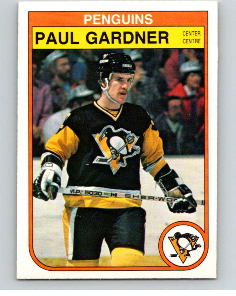 1982-83 O-Pee-Chee #269 Paul Gardner RC Rookie Pittsburgh Penguins V58952 Image 1
