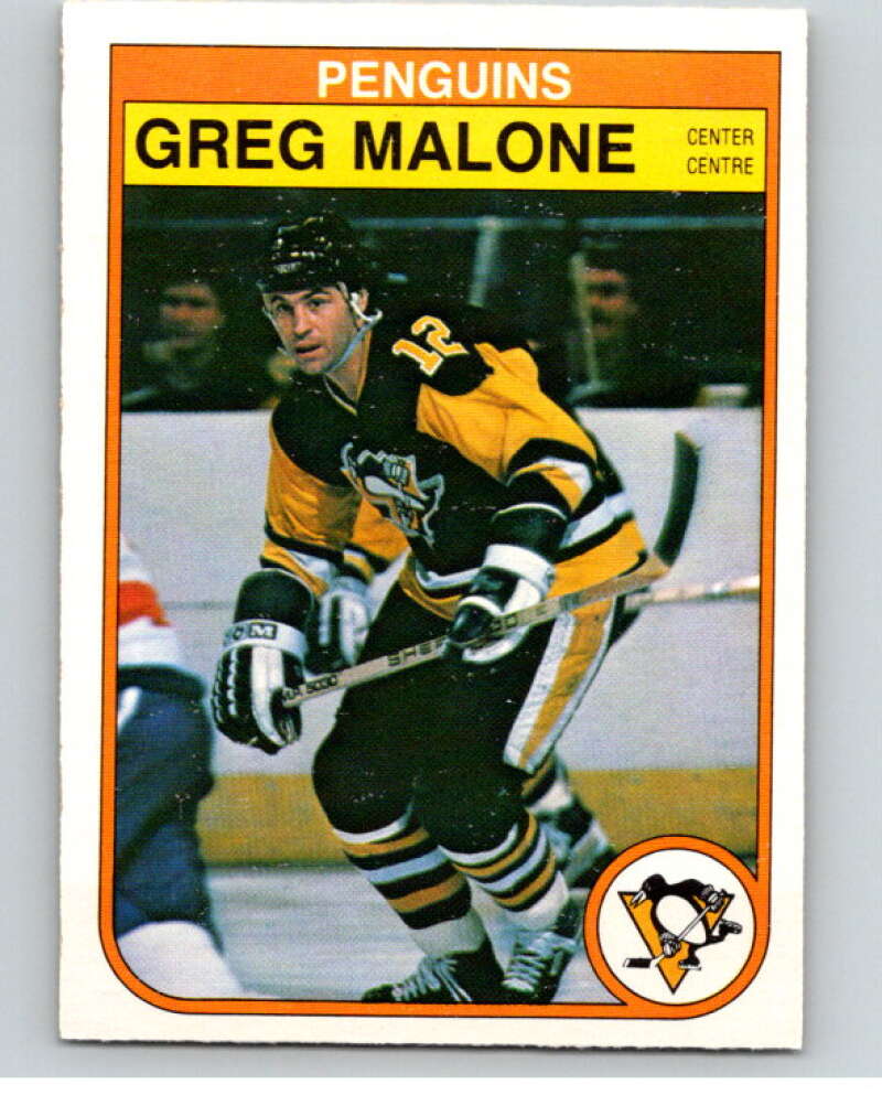 1982-83 O-Pee-Chee #272 Greg Malone Pittsburgh Penguins V58962 Image 1