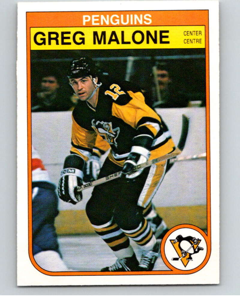 1982-83 O-Pee-Chee #272 Greg Malone Pittsburgh Penguins V58964 Image 1