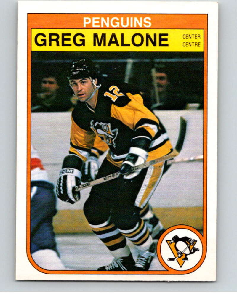 1982-83 O-Pee-Chee #272 Greg Malone Pittsburgh Penguins V58967 Image 1