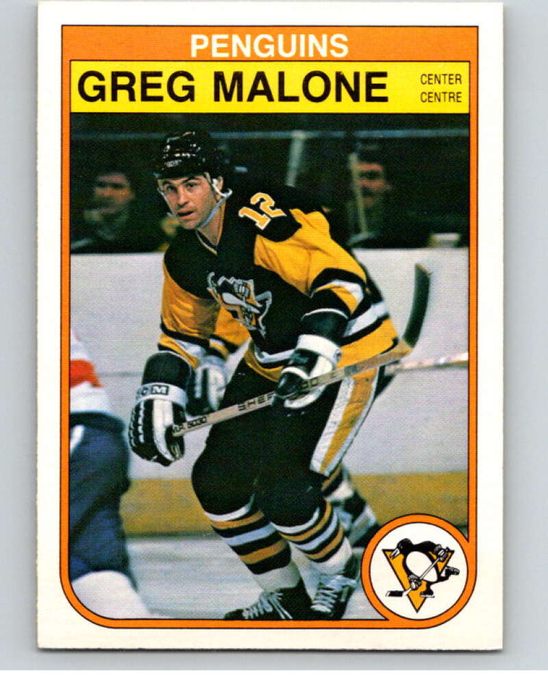 1982-83 O-Pee-Chee #272 Greg Malone Pittsburgh Penguins V58968 Image 1