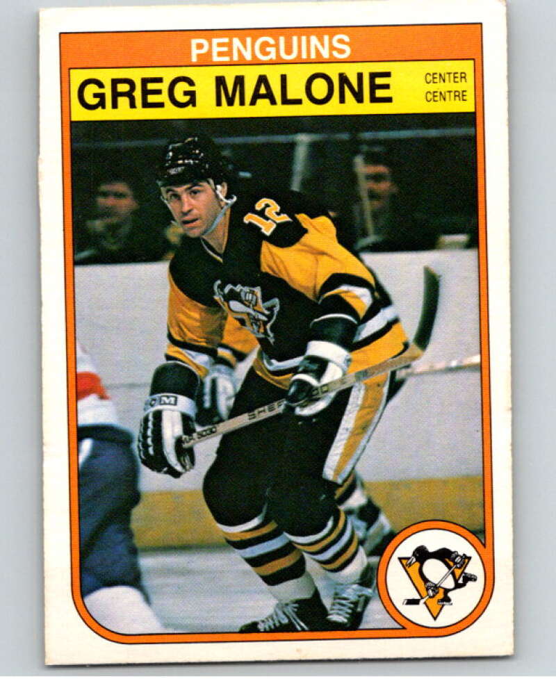 1982-83 O-Pee-Chee #272 Greg Malone Pittsburgh Penguins V58969 Image 1