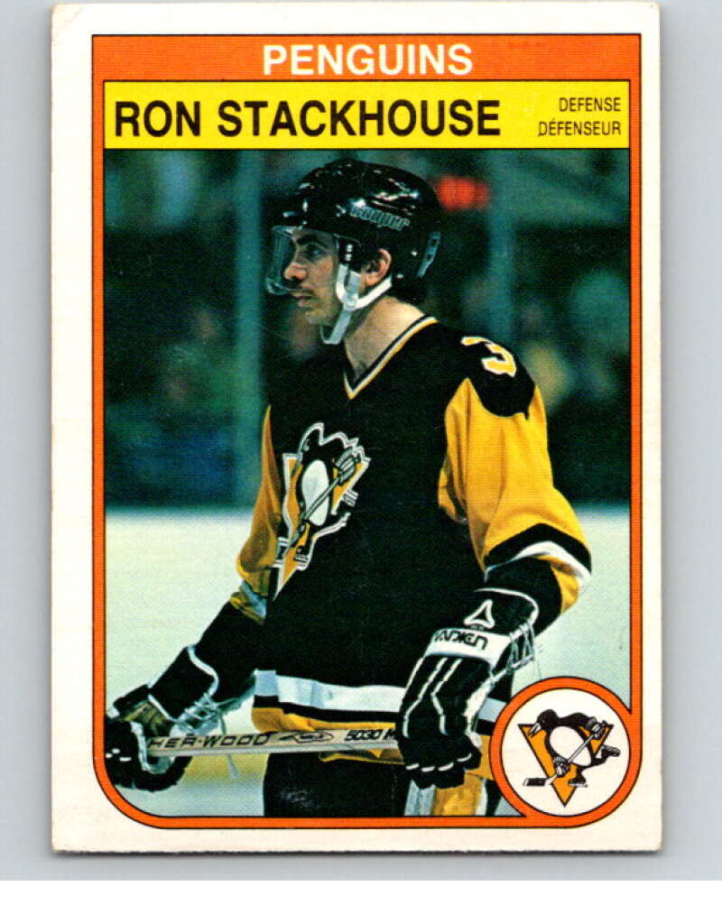 1982-83 O-Pee-Chee #275 Ron Stackhouse Pittsburgh Penguins V58988 Image 1