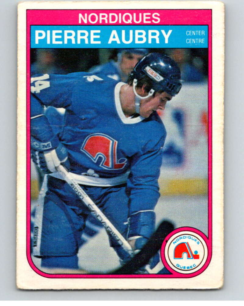 1982-83 O-Pee-Chee #277 Pierre Aubry RC Rookie Quebec Nordiques V58999 Image 1