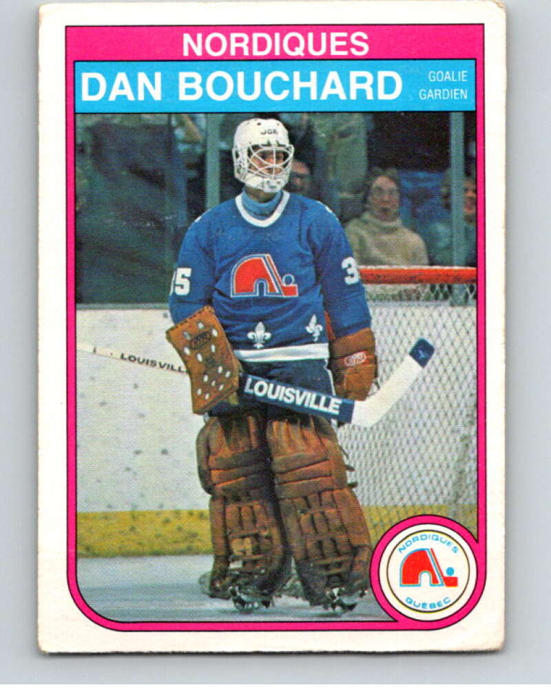 1982-83 O-Pee-Chee #278 Dan Bouchard RC Rookie Quebec Nordiques V59006 Image 1