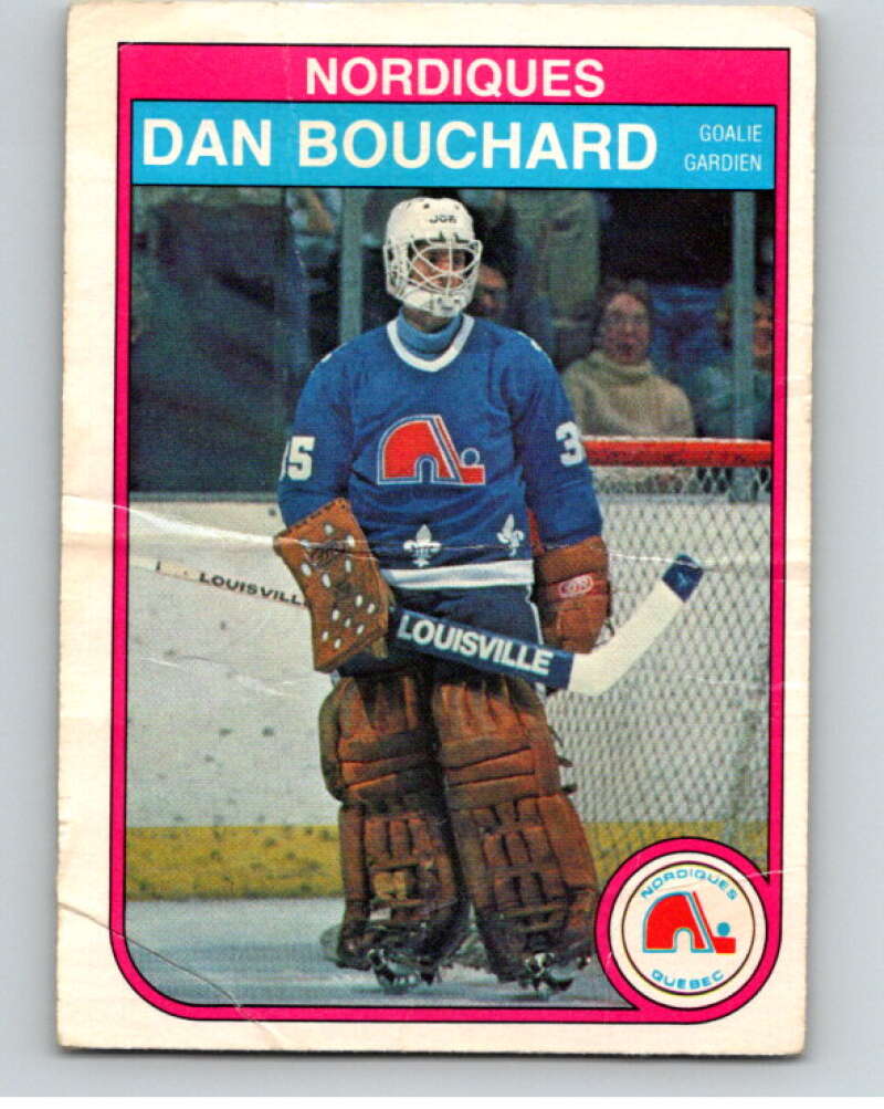 1982-83 O-Pee-Chee #278 Dan Bouchard RC Rookie Quebec Nordiques V59008 Image 1