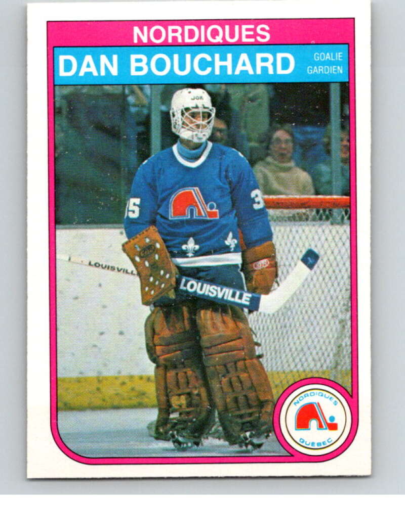 1982-83 O-Pee-Chee #278 Dan Bouchard RC Rookie Quebec Nordiques V59011 Image 1