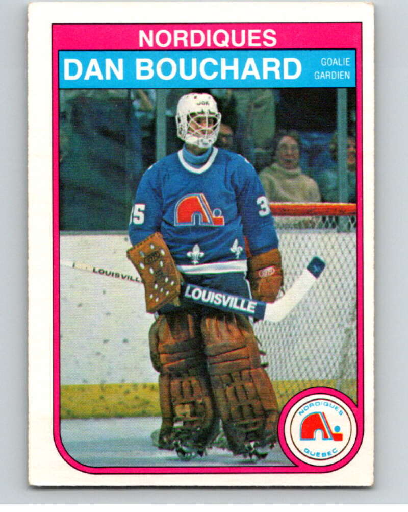 1982-83 O-Pee-Chee #278 Dan Bouchard RC Rookie Quebec Nordiques V59014 Image 1