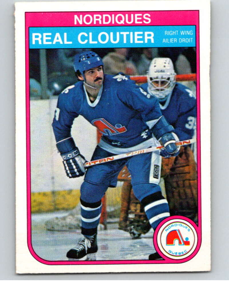 1982-83 O-Pee-Chee #279 Real Cloutier RC Rookie Quebec Nordiques V59018 Image 1