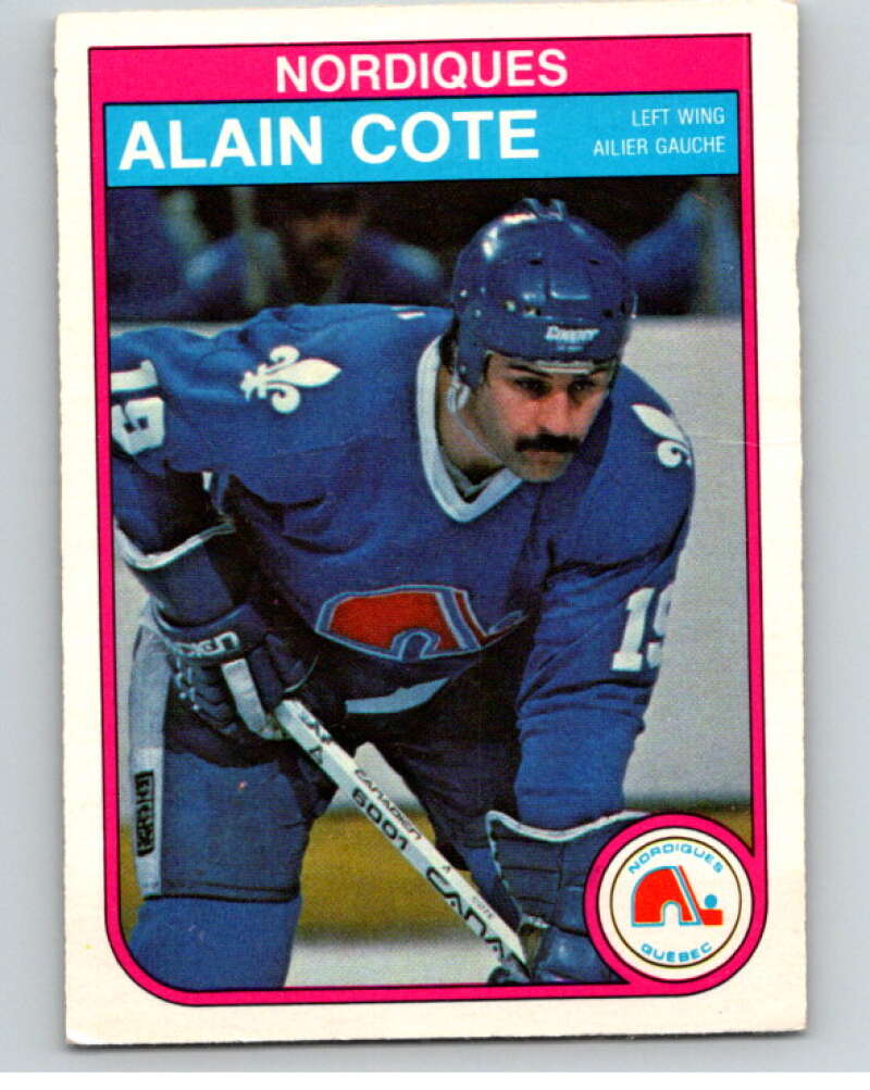 1982-83 O-Pee-Chee #281 Alain Cote Quebec Nordiques V59034 Image 1