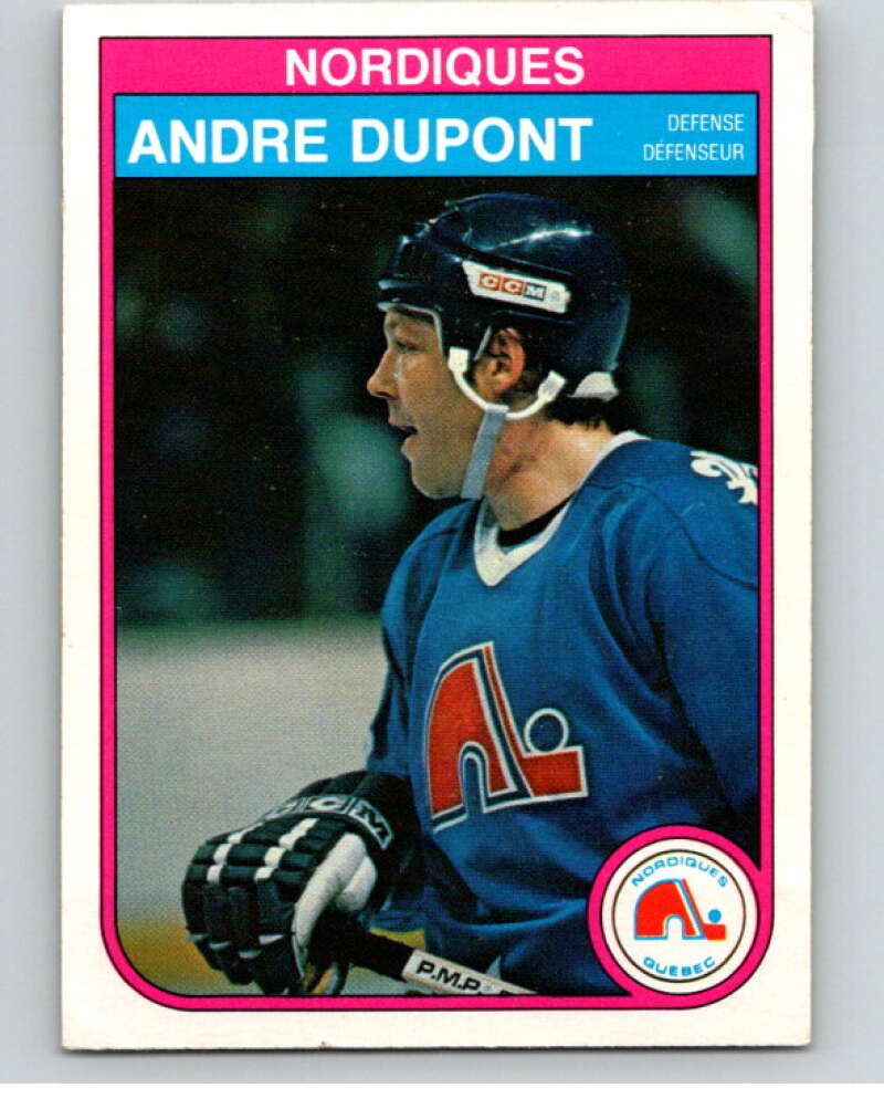 1982-83 O-Pee-Chee #282 Andre Dupont RC Rookie Quebec Nordiques V59035 Image 1