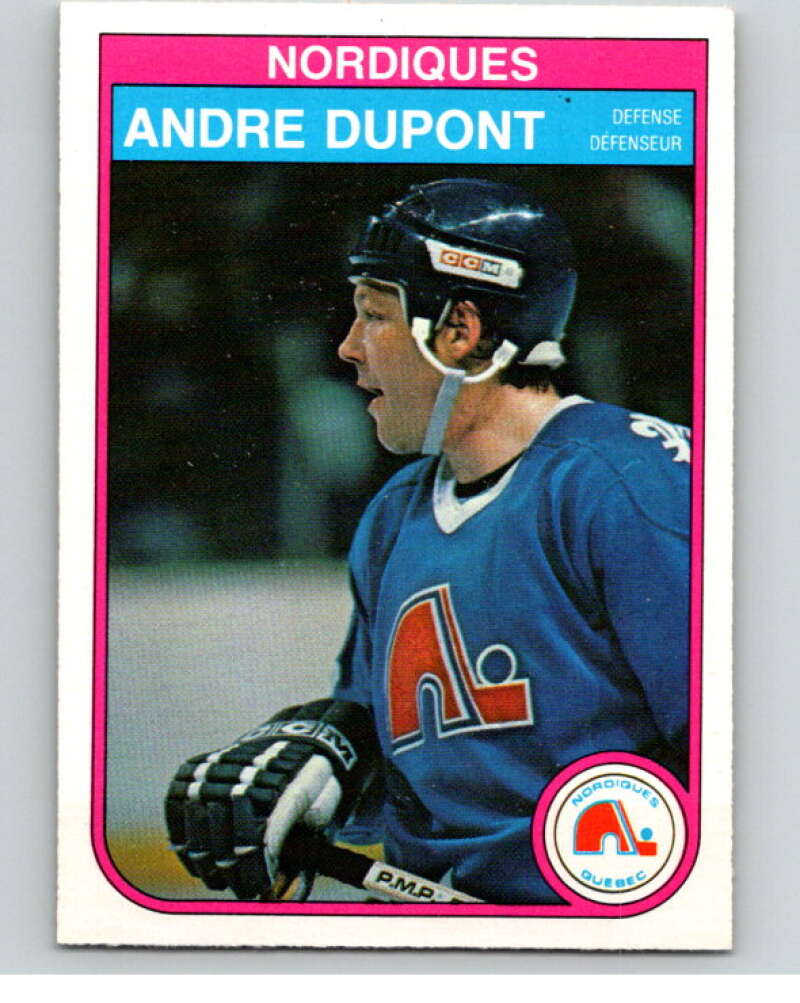 1982-83 O-Pee-Chee #282 Andre Dupont RC Rookie Quebec Nordiques V59039 Image 1