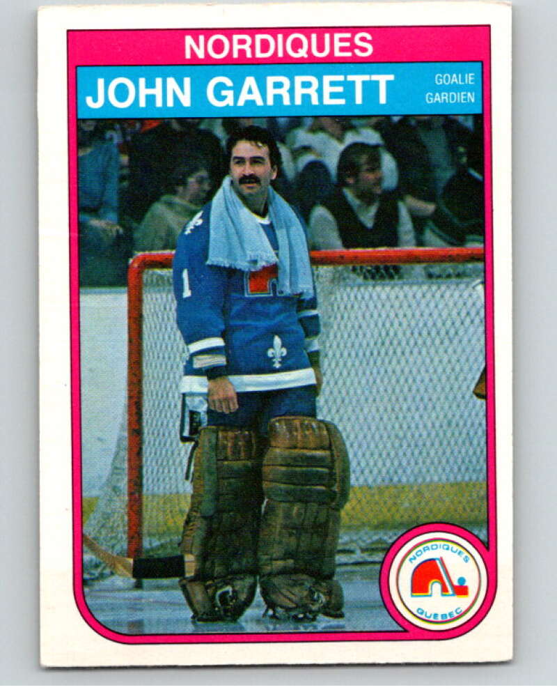 1982-83 O-Pee-Chee #283 John Garrett Quebec Nordiques V59042 Image 1