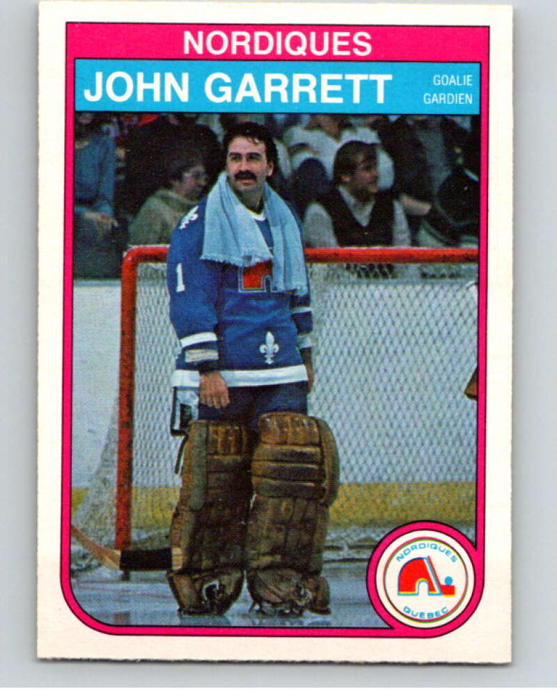 1982-83 O-Pee-Chee #283 John Garrett Quebec Nordiques V59043 Image 1