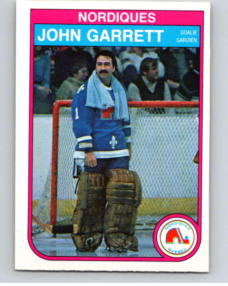 1982-83 O-Pee-Chee #283 John Garrett Quebec Nordiques V59044 Image 1