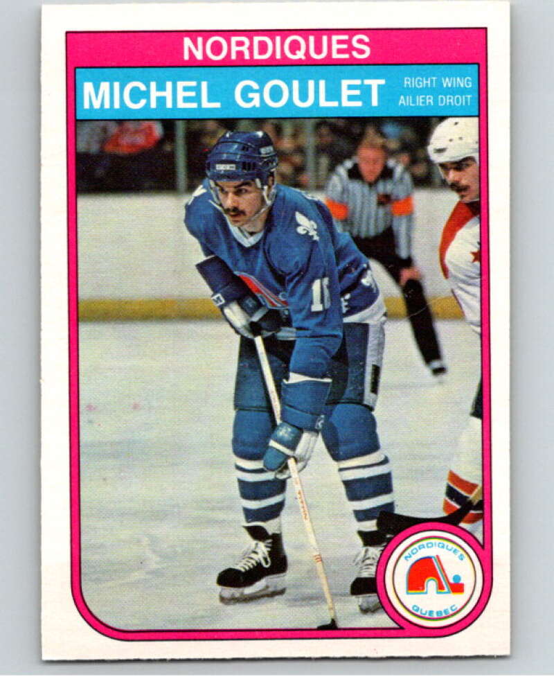 1982-83 O-Pee-Chee #284 Michel Goulet Quebec Nordiques V59060 Image 1