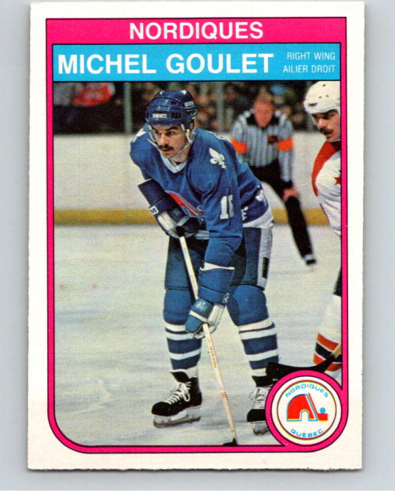 1982-83 O-Pee-Chee #284 Michel Goulet Quebec Nordiques V59061 Image 1