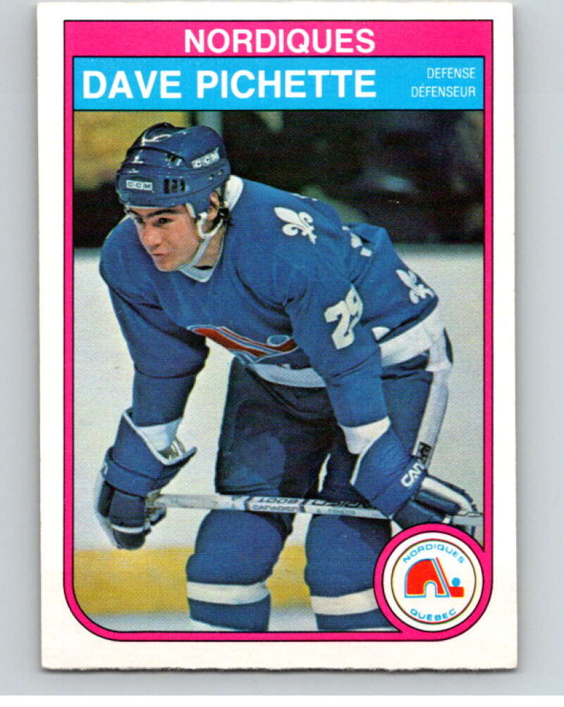 1982-83 O-Pee-Chee #289 Dave Pichette Quebec Nordiques V59095 Image 1