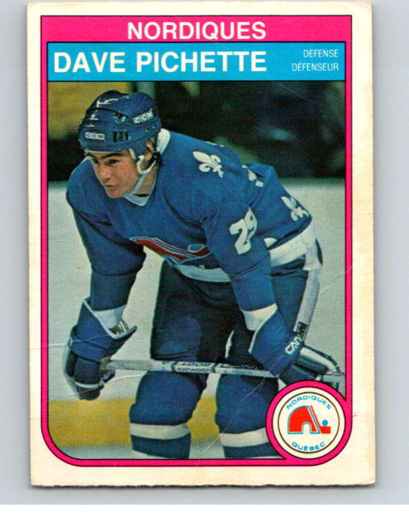 1982-83 O-Pee-Chee #289 Dave Pichette Quebec Nordiques V59097 Image 1