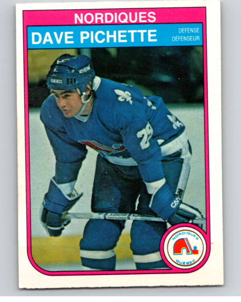 1982-83 O-Pee-Chee #289 Dave Pichette Quebec Nordiques V59098 Image 1