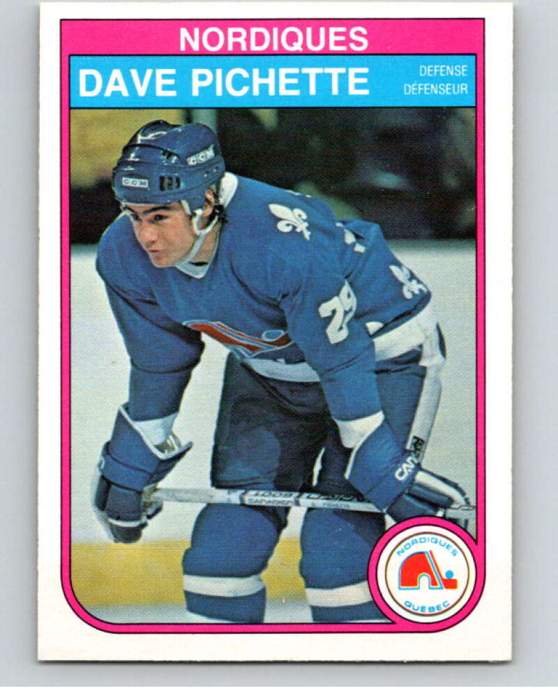 1982-83 O-Pee-Chee #289 Dave Pichette Quebec Nordiques V59100 Image 1