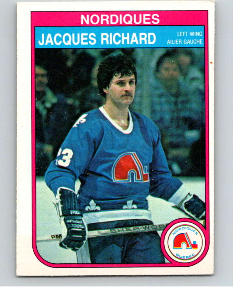 1982-83 O-Pee-Chee #290 Jacques Richard Quebec Nordiques V59105 Image 1