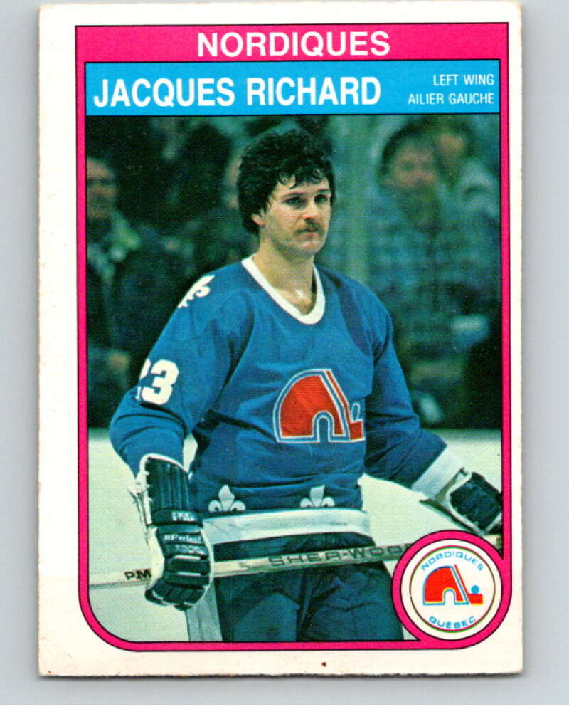1982-83 O-Pee-Chee #290 Jacques Richard Quebec Nordiques V59106 Image 1