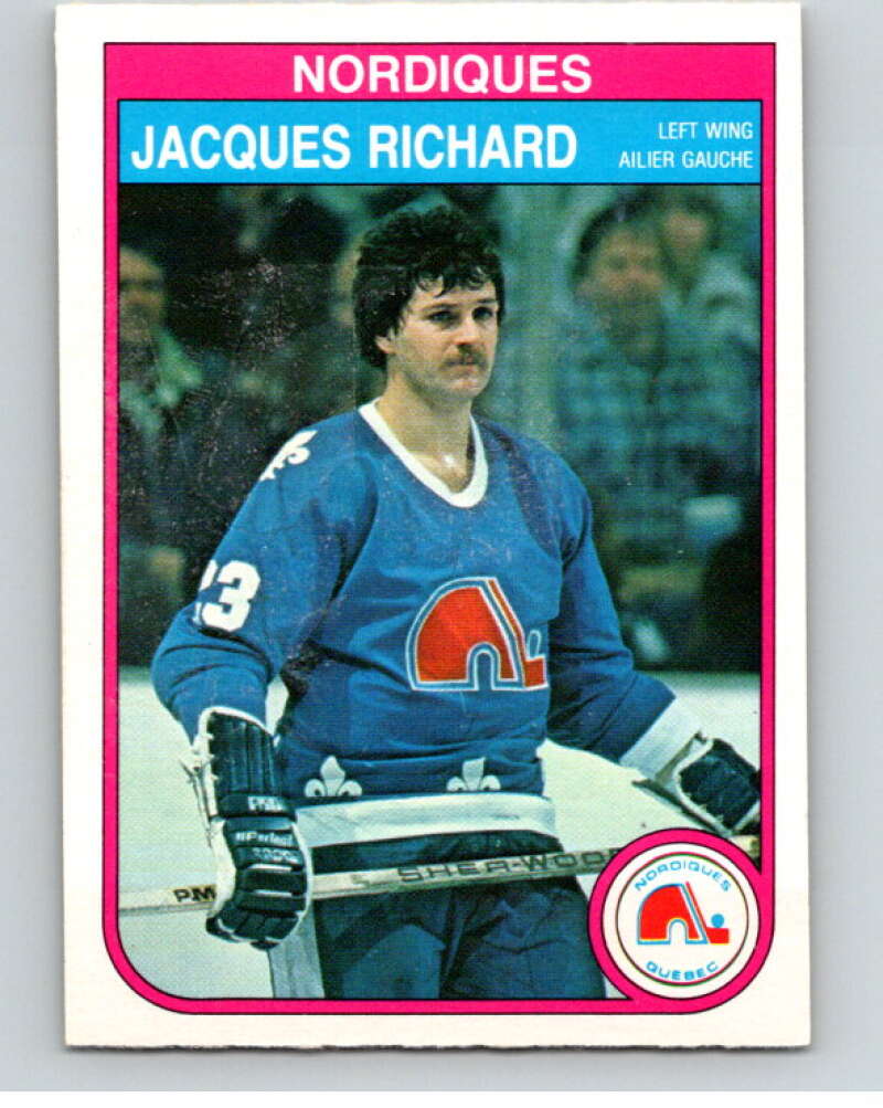 1982-83 O-Pee-Chee #290 Jacques Richard Quebec Nordiques V59107 Image 1