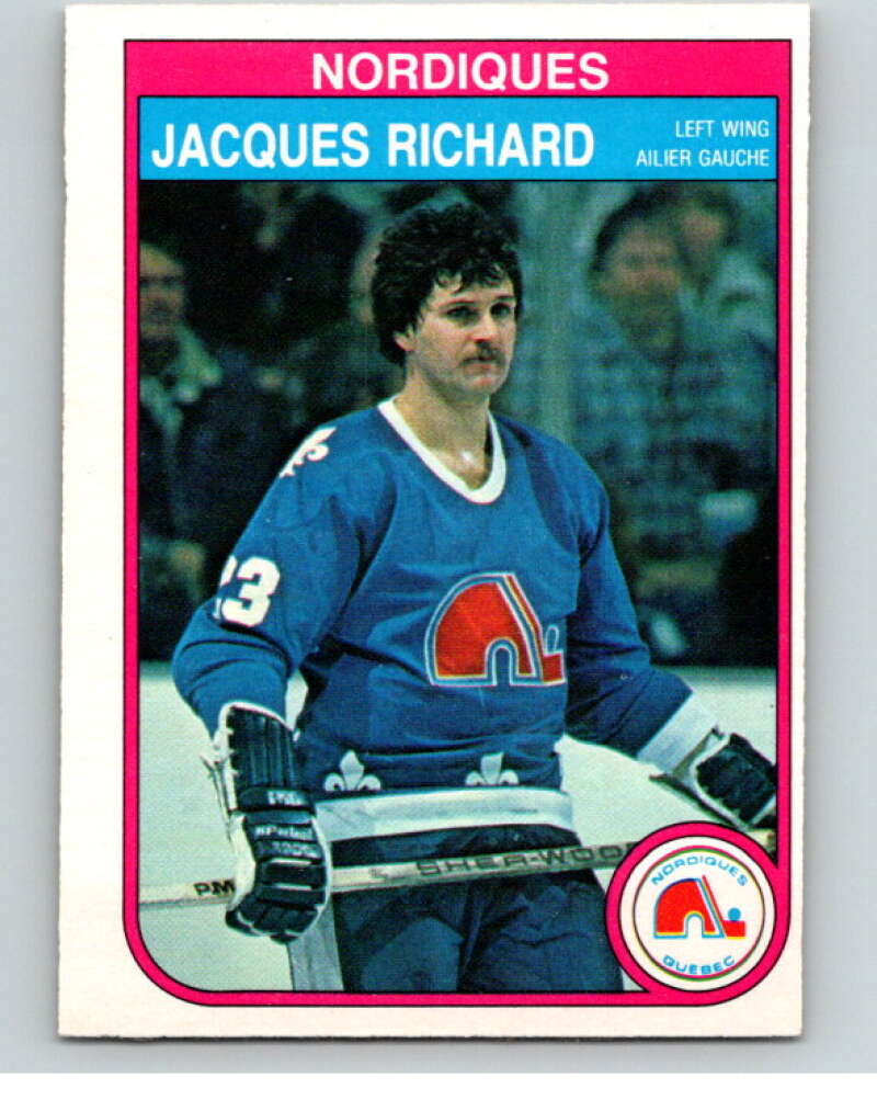 1982-83 O-Pee-Chee #290 Jacques Richard Quebec Nordiques V59108 Image 1