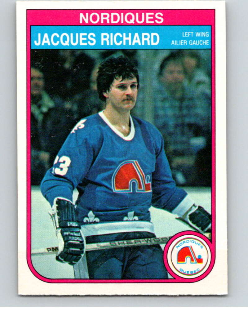 1982-83 O-Pee-Chee #290 Jacques Richard Quebec Nordiques V59111 Image 1