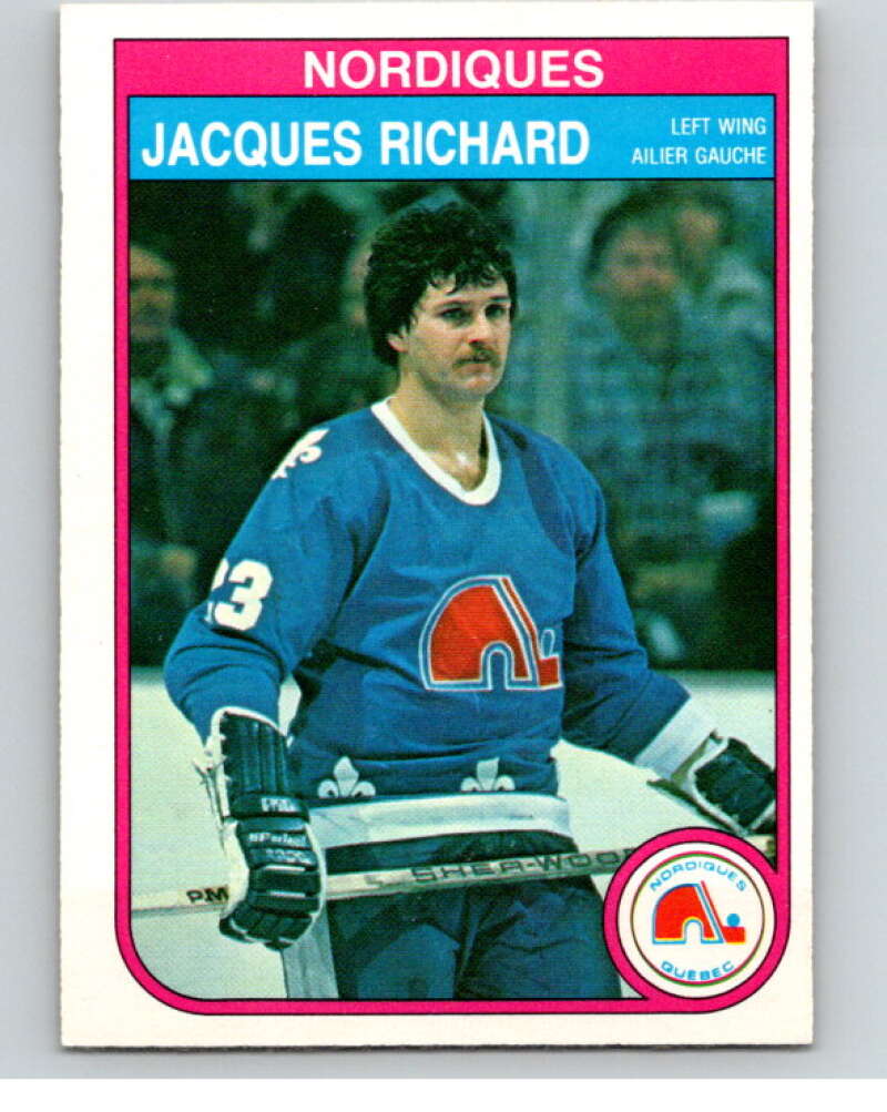 1982-83 O-Pee-Chee #290 Jacques Richard Quebec Nordiques V59112 Image 1