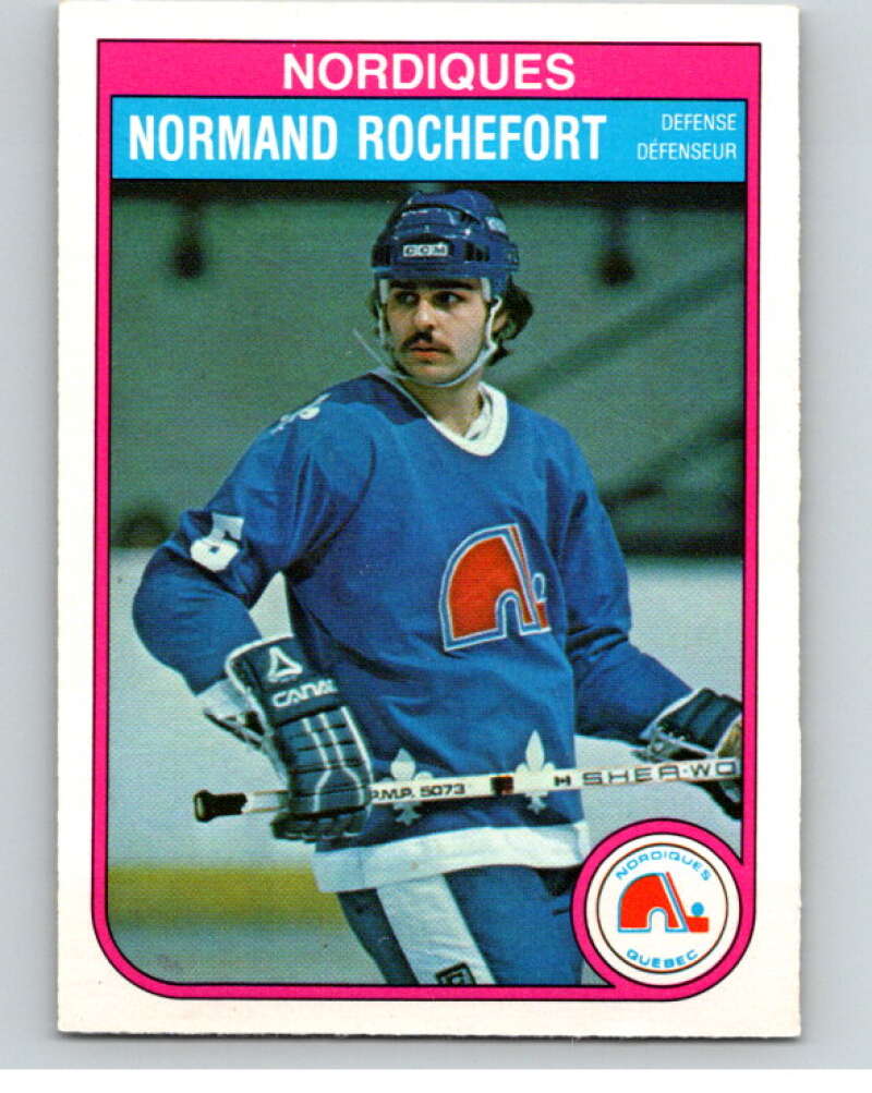 1982-83 O-Pee-Chee #291 Normand Rochefort RC Rookie Quebec Nordiques V59121 Image 1