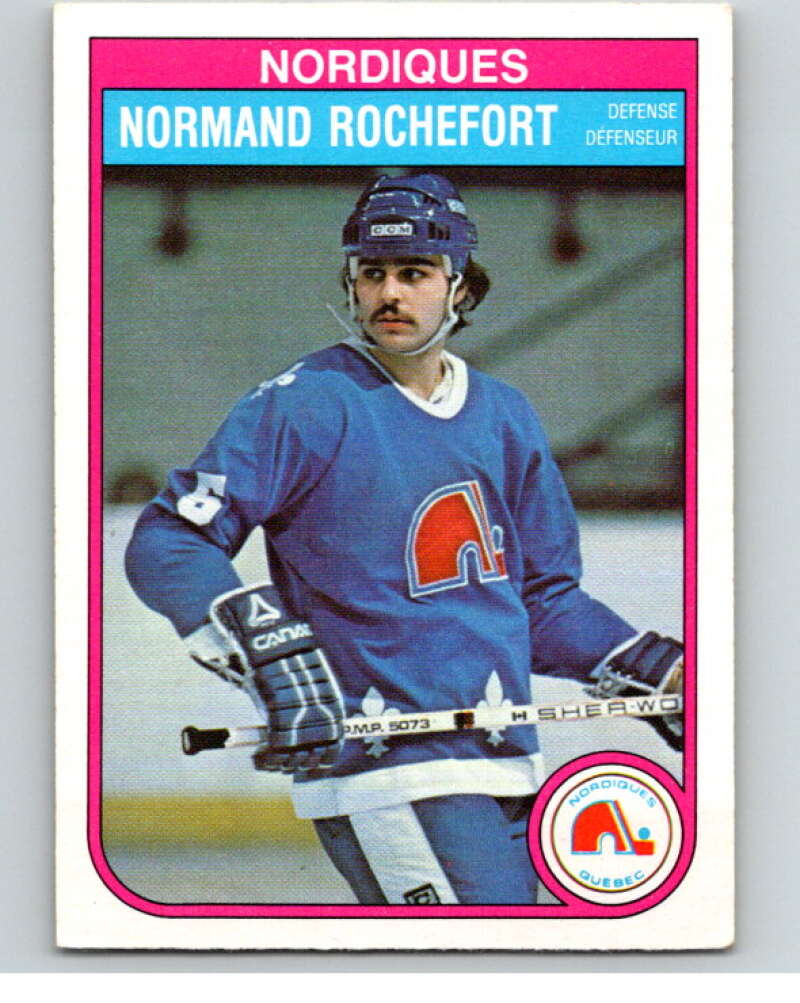 1982-83 O-Pee-Chee #291 Normand Rochefort RC Rookie Quebec Nordiques V59122 Image 1