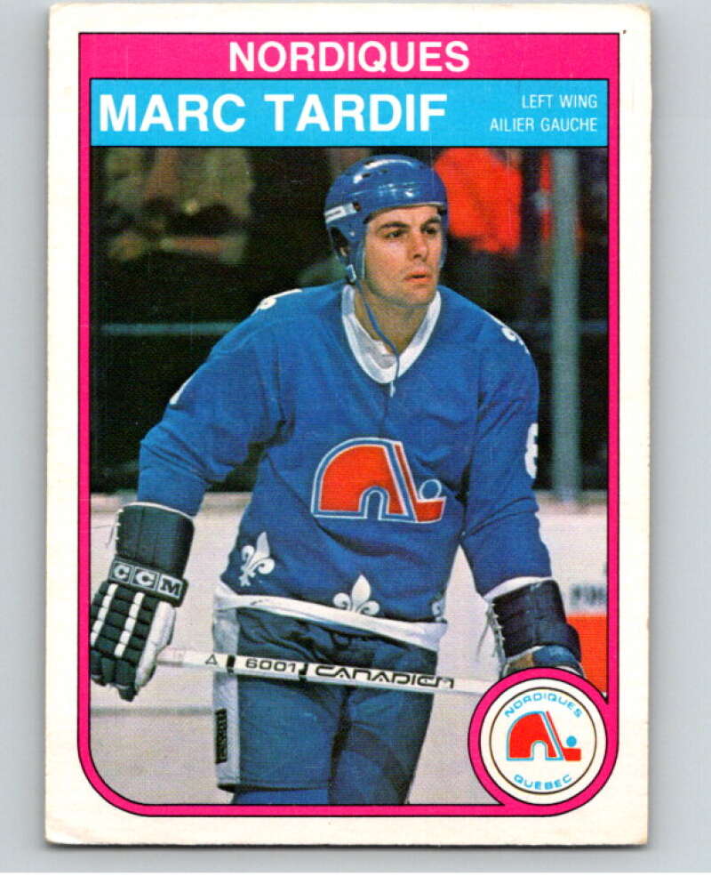 1982-83 O-Pee-Chee #296 Marc Tardif RC Rookie Quebec Nordiques V59148 Image 1