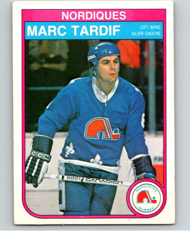 1982-83 O-Pee-Chee #296 Marc Tardif RC Rookie Quebec Nordiques V59149 Image 1