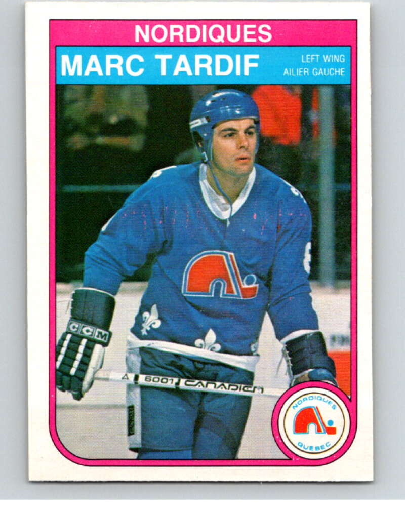1982-83 O-Pee-Chee #296 Marc Tardif RC Rookie Quebec Nordiques V59151 Image 1