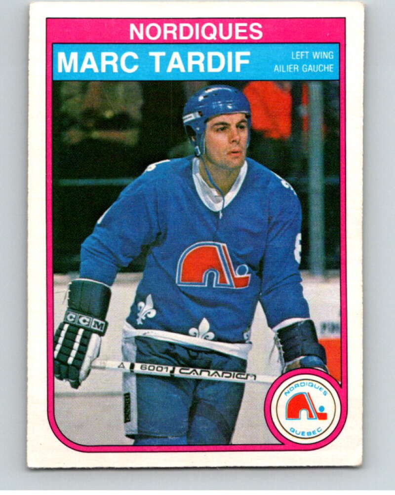 1982-83 O-Pee-Chee #296 Marc Tardif RC Rookie Quebec Nordiques V59155 Image 1