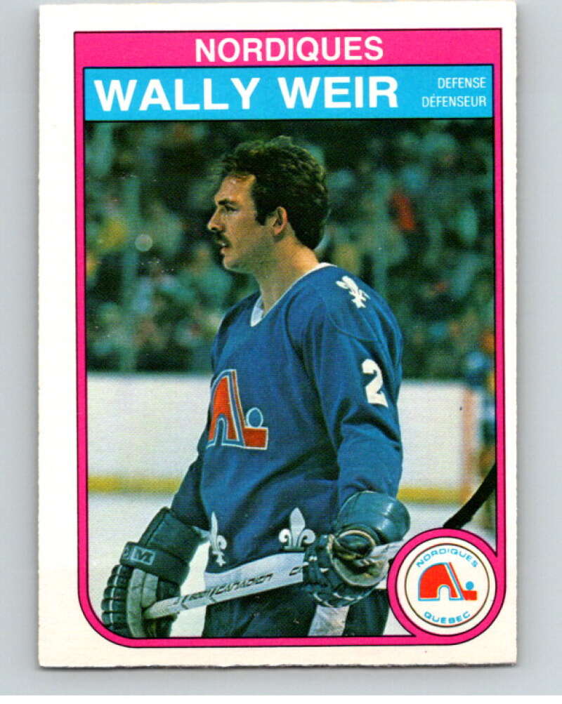 1982-83 O-Pee-Chee #297 Wally Weir Quebec Nordiques V59159 Image 1