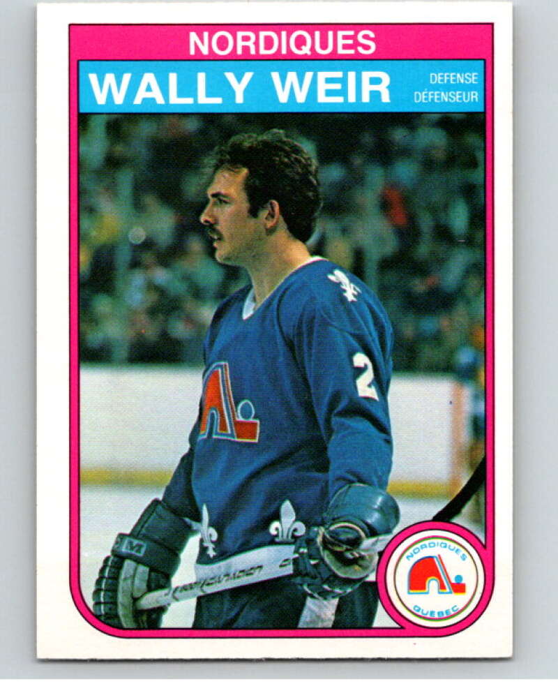 1982-83 O-Pee-Chee #297 Wally Weir Quebec Nordiques V59161 Image 1