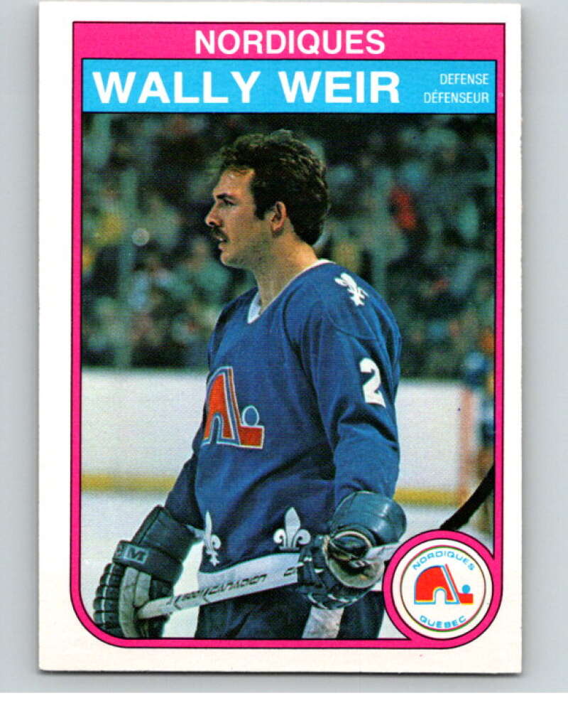 1982-83 O-Pee-Chee #297 Wally Weir Quebec Nordiques V59167 Image 1