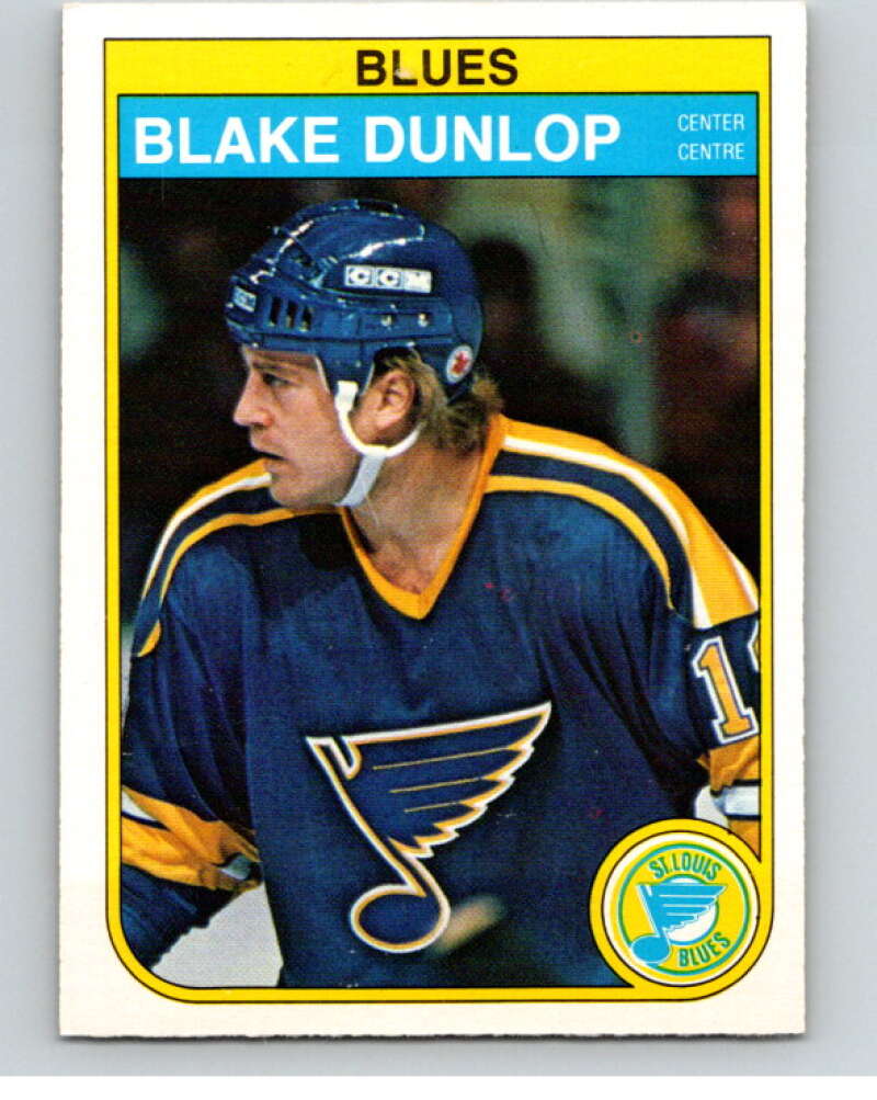 1982-83 O-Pee-Chee #301 Blake Dunlop St. Louis Blues V59192 Image 1