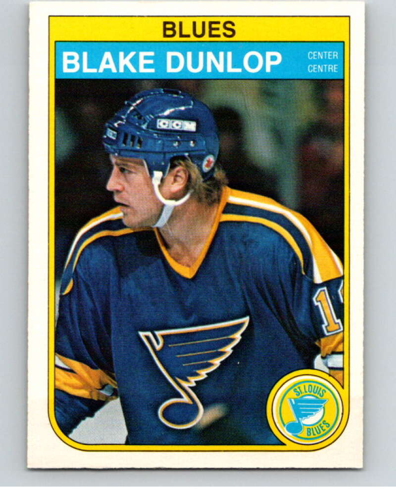 1982-83 O-Pee-Chee #301 Blake Dunlop St. Louis Blues V59193 Image 1