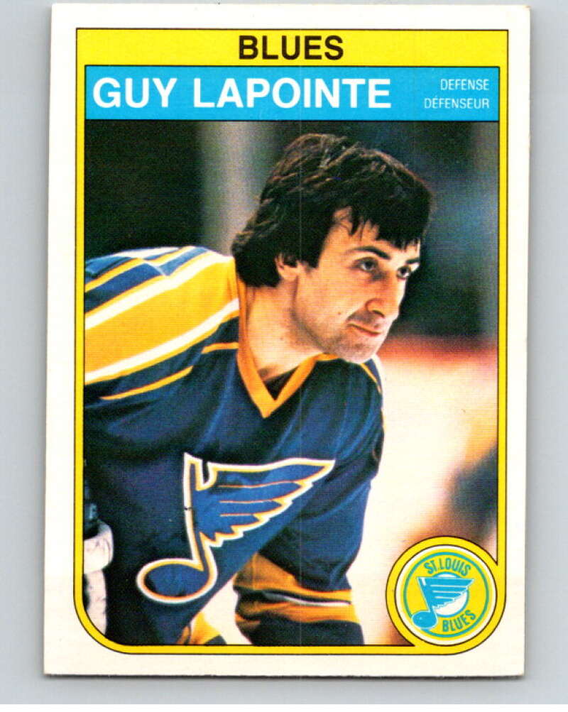 1982-83 O-Pee-Chee #305 Guy Lapointe St. Louis Blues V59220 Image 1