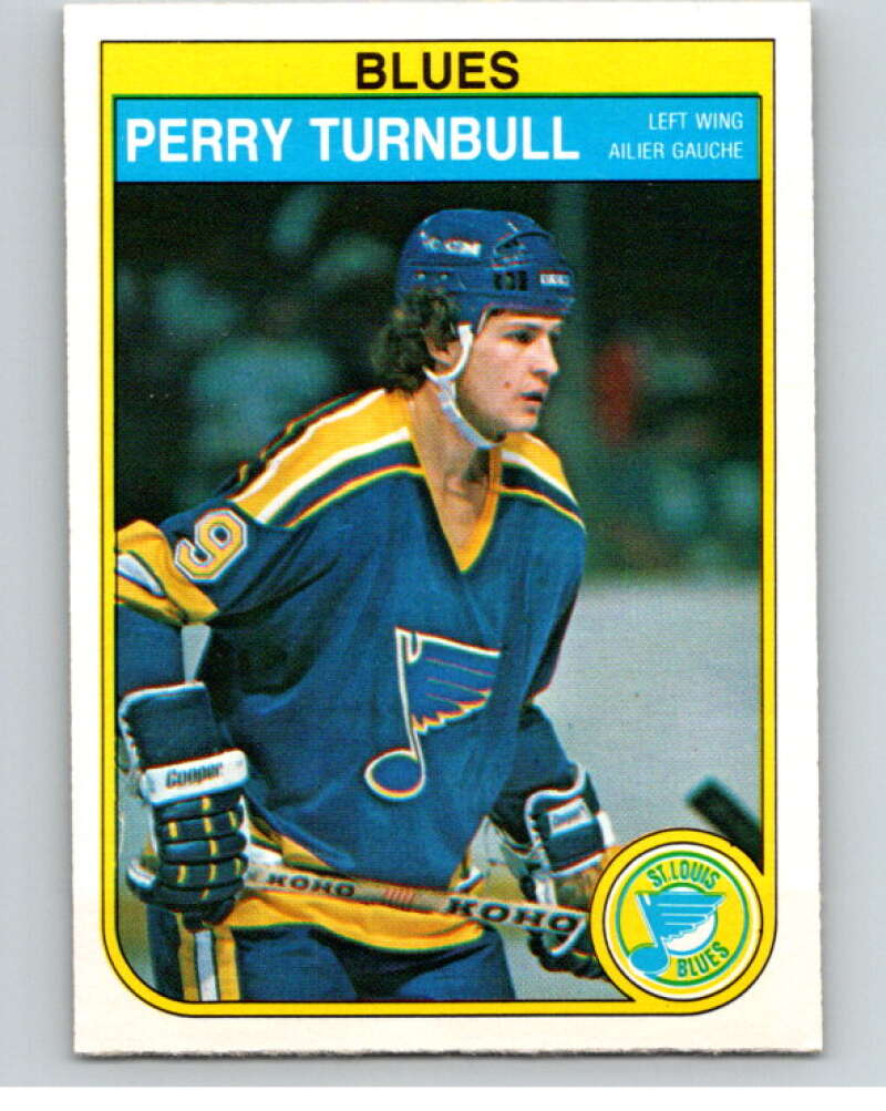 1982-83 O Pee Chee # 312 Perry Turnbull Card (B7) St Louis Blues