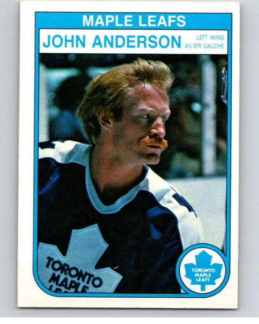 1982-83 O-Pee-Chee #315 John Anderson  RC Rookie Toronto Maple Leafs  V59296 Image 1