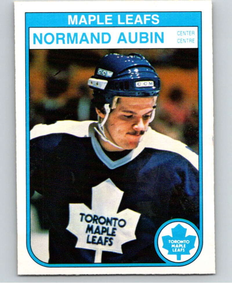 1982-83 O-Pee-Chee #316 Normand Aubin RC Rookie Toronto Maple Leafs V59303 Image 1