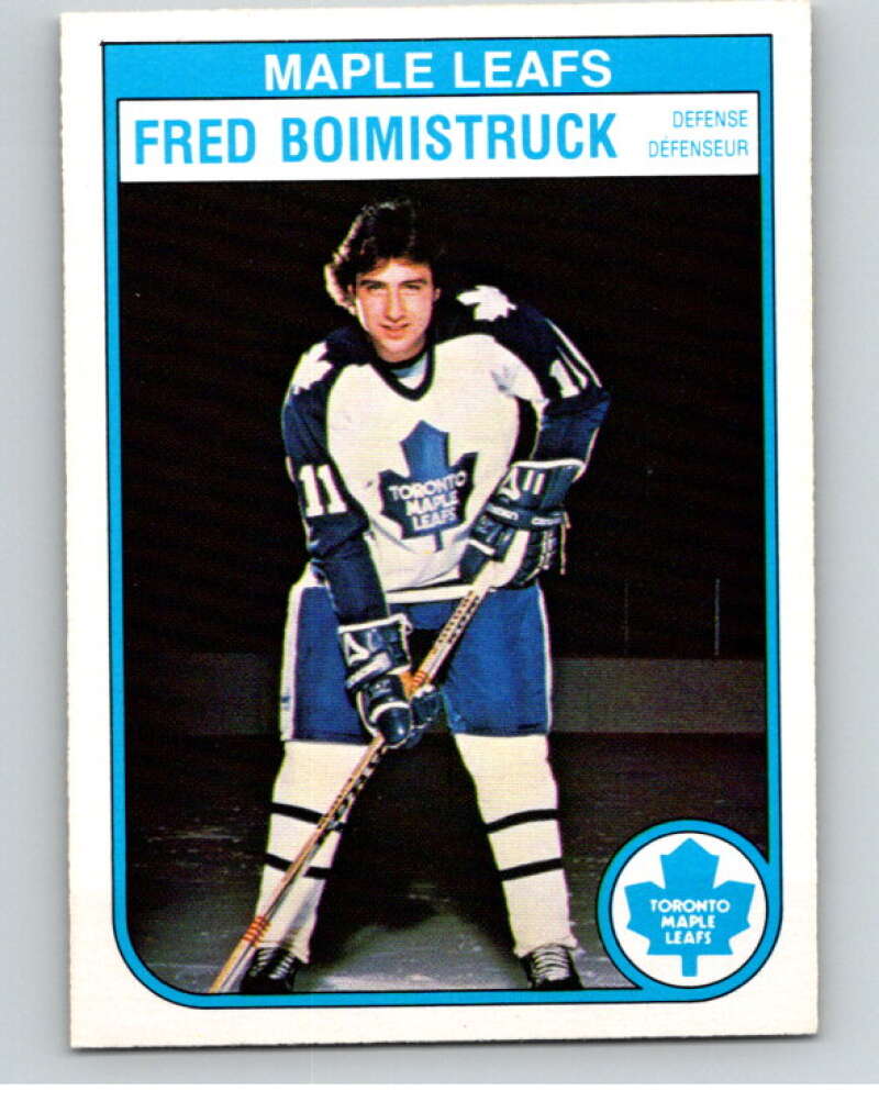 1982-83 O-Pee-Chee #318 Fred Boimistruck RC Rookie Leafs V59315 Image 1