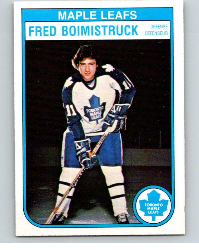 1982-83 O-Pee-Chee #318 Fred Boimistruck RC Rookie Leafs V59318 Image 1