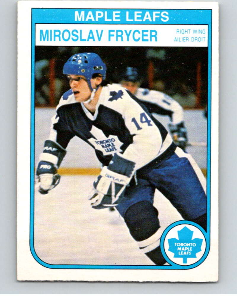 1982-83 O-Pee-Chee #321 Miroslav Frycer RC Rookie Toronto Maple Leafs V59339 Image 1