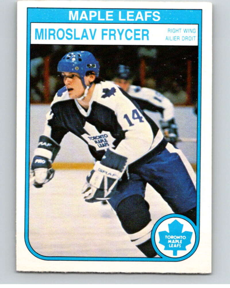 1982-83 O-Pee-Chee #321 Miroslav Frycer RC Rookie Toronto Maple Leafs V59342 Image 1